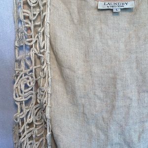 Laundy by Shelli Segal Vintage Crochet Vest